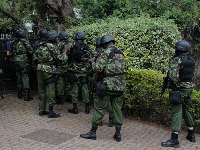 Recce Squad officers during a past operation in Nairobi. /FILE